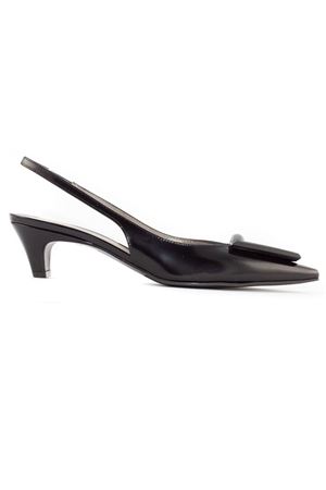 Dorien black shiny leather slingback ROBERTO FESTA | DORIENNERO